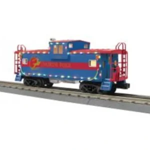 Rolling Stock-30-77400 - North Pole 2024 Extended Vision Caboose with LED Lights - Quality Trains and Accessories Galore