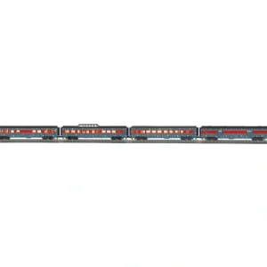 Passenger Sets-30-68267 - North Pole 4-Car 60 Streamlined Passenger Set w/LED Lights - Quality Trains and Accessories Galore