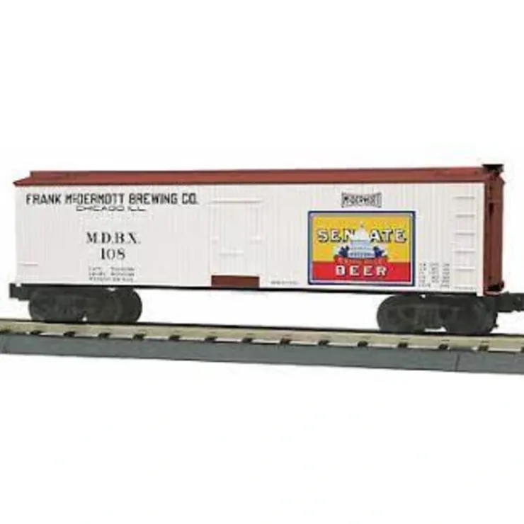 Rolling Stock-30-78166 - O Gauge Reefer Car - Senate Beer Car No. 108 - Quality Trains and Accessories Galore