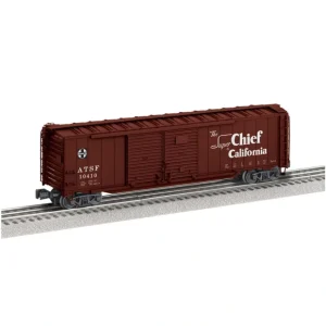 Rolling Stock-1926444 - O GAUGE SANTA FE 50' DOUBLE DOOR BOXCAR #10410 SUPERCHIEF - Quality Trains and Accessories Galore