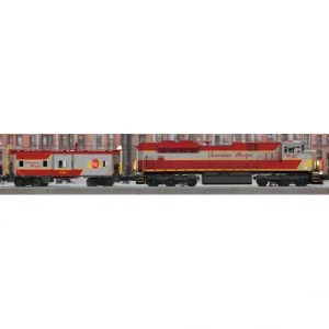 Engines-30-20954-1 - O Gauge SD70ACe Imperial Diesel & Caboose Set With Proto-Sound 3.0 - Canadian Pacific (CP Heritage) - Quality Trains and Accessories Galore