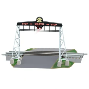 Accessories-2329050 - O RTR Billups Crossing Gate Illuminated Skull and Crossbones - Quality Trains and Accessories Galore