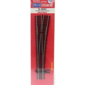 Peco HO SL-U8361 Code 83 Unifrog #6 Right Hand Turnout - Quality Trains and Accessories Galore> Outlet
