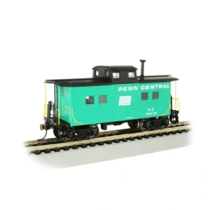 HO Rolling Stock-16821 - PENN CENTRAL #18419 - NE STEEL CABOOSE (HO SCALE) - Quality Trains and Accessories Galore