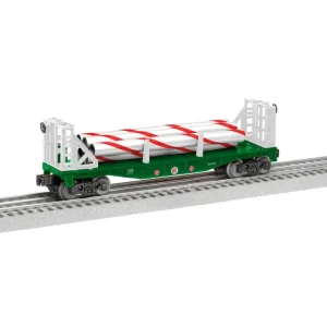 O Rolling Stock-2428090 - Peppermint Railroad Transport Bulkhead Flatcar - Quality Trains and Accessories Galore