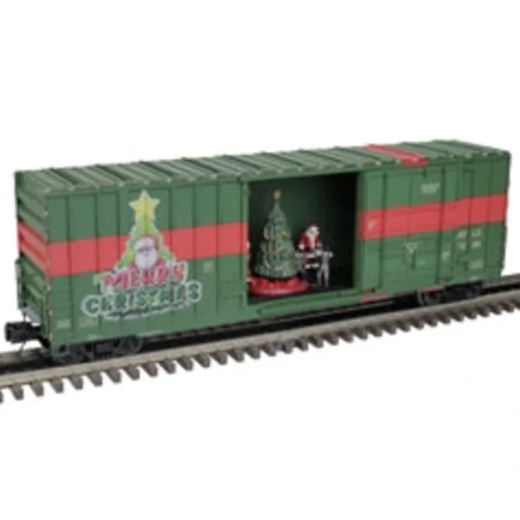 O Rolling Stock-3001439 - PREMIER 50' GUNDERSON BOX CAR CHRISTMAS SPECIAL SANTA GIFT BOX ATLX #1224 - Quality Trains and Accessories Galore
