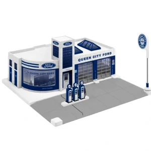 Buildings and Kits-2129360 - "Queen City" Ford Service Station - Quality Trains and Accessories Galore