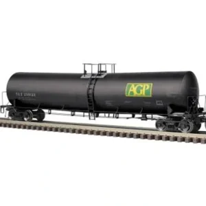 Rolling Stock-3005024 - 3RL ATLAS MASTER O TRINITY 25,500 GAL TANK CAR TILX (AGP) 250123, 250137, 250142, 250164 (BLACK/GREEN/YELLOW) - Quality Trains and Accessories Galore