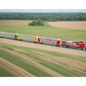 Engines-2323030 - SANTA FE AUTORACK LIONCHIEF SET - Quality Trains and Accessories Galore