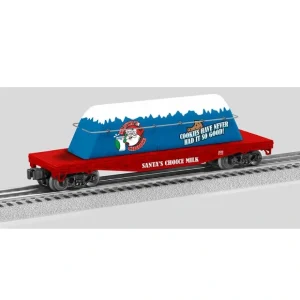 Rolling Stock-2328260 - SANTA'S CHOICE MILK CARTON FLATCAR - Quality Trains and Accessories Galore