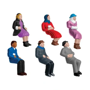 Figures-1930220 - Sitting People / 6 PACK - Quality Trains and Accessories Galore
