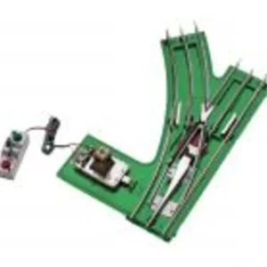 Track-10-99045 - Std. Gauge Tinplate Std. Gauge Switch - Left Hand 42 Diam. - Quality Trains and Accessories Galore