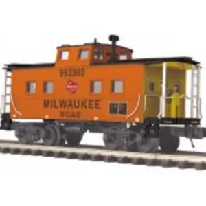 Rolling Stock-20-91717 - Steel Caboose (Center Cupola) - Milwaukee Road Car Nos. 992300, 992303 - Quality Trains and Accessories Galore