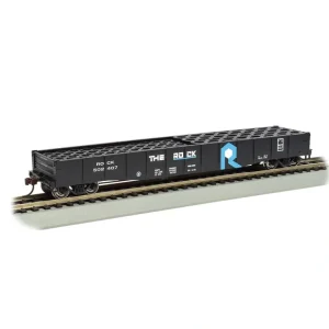 Rolling Stock-71911 - THE ROCK - 50'6" DROP END GONDOLA W/TIRE LOAD - Quality Trains and Accessories Galore