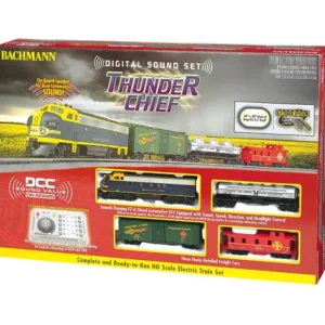 HO RTR Set-00826 - Thunder Chief Set With Digital Sound Starter Train Set - Quality Trains and Accessories Galore