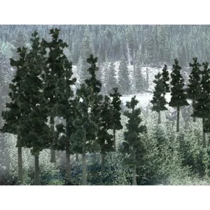 TR1582 - 12 Pine Trees 6" - 8" Tall - Quality Trains and Accessories Galore> Discount