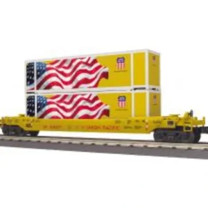 Rolling Stock-30-76902 - Union Pacific Husky Stack Car - Union Pacific (Flag Containers) - Quality Trains and Accessories Galore