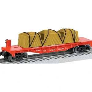 Rolling Stock-6-39396 - USA Coast Guard Flatcar - Quality Trains and Accessories Galore