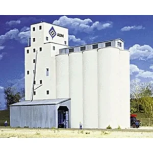 Walthers 933-3022 HO ADM Concrete Grain Elevator Industrial Structure Kit - Quality Trains and Accessories Galore> Shop
