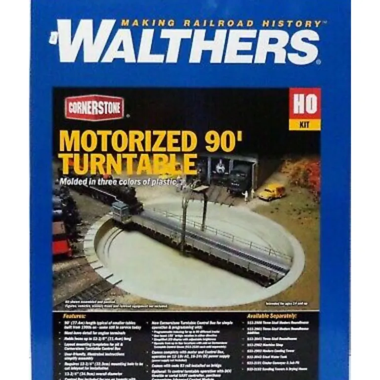 Walthers 933-2860 HO Assembled Motorized 90' Turntable - Quality Trains and Accessories Galore> Outlet