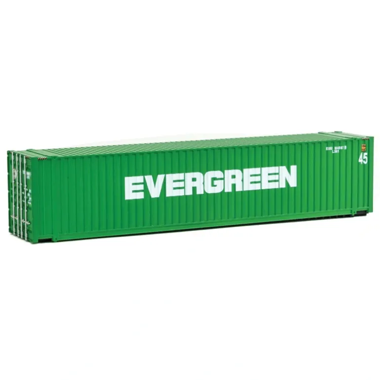 Walthers 949-8554 HO Evergreen 45' CIMC Container - Assembled - Quality Trains and Accessories Galore> Best Sale