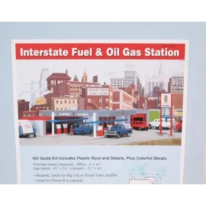Walthers 933-3035 HO Interstate Fuel & Oil Gas Station Kit - Quality Trains and Accessories Galore> Best Sale