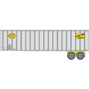 Walthers 949-2606 HO New York Central Flexi-Van 40' Trailer #1 (Pack of 2) - Quality Trains and Accessories Galore> Store