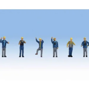 Walthers 949-6046 HO 1960s & 1970s Yard Crewmen Figures (Set of 6) - Quality Trains and Accessories Galore> Outlet