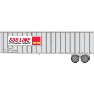 Walthers 949-2613 HO Soo Line Flexi-Van 40' Trailer (Pack of 2) - Quality Trains and Accessories Galore> New