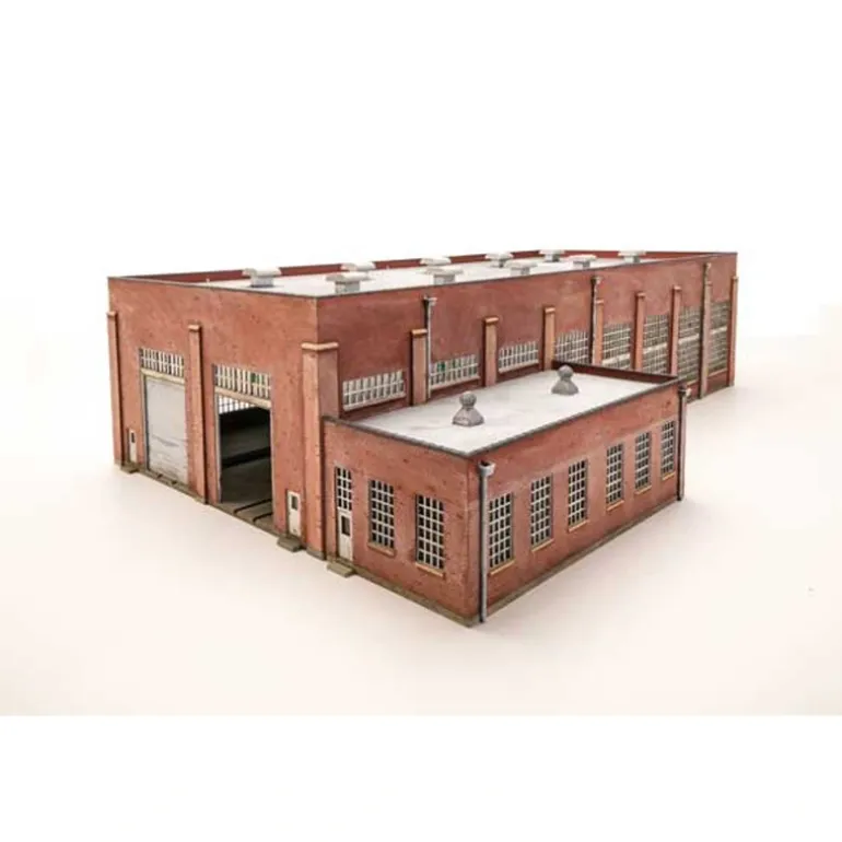 Walthers 933-2923 HO 2-Stall Engine House Building Kit - Quality Trains and Accessories Galore> Hot