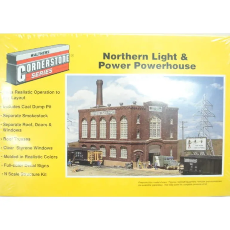 Walthers 933-3214 N Northern Light & Power Powerhouse Building Kit - Quality Trains and Accessories Galore> Outlet