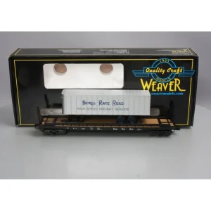 Weaver 2057 Nickel Plate Road 50' Flat Car w/35' Blue Trailer #2014 - 3 Rail LN/Box - Quality Trains and Accessories Galore> Discount