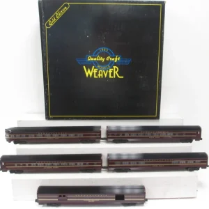 Weaver O PRR Scale Aluminum 5-Car Passenger Set- 3-Rail EX/Box - Quality Trains and Accessories Galore> Outlet