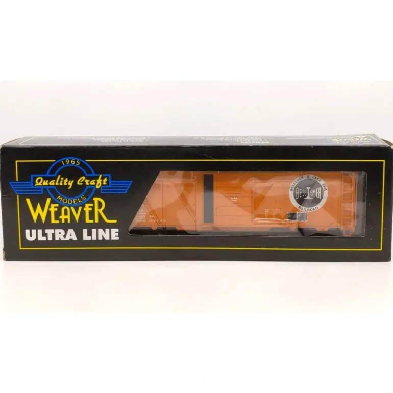 Weaver U3531L O Gauge Bessemer & Lake Erie Steel Side Boxcar #81310 (2-Rail) EX/Box - Quality Trains and Accessories Galore> Outlet