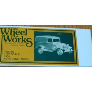 Wheel Works 96-102 HO 1934 Ford Panel Truck Kit - Quality Trains and Accessories Galore> New