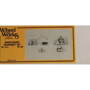 Wheel Works 92-100 HO Maintenance Equipment Set Kit - Quality Trains and Accessories Galore> Discount