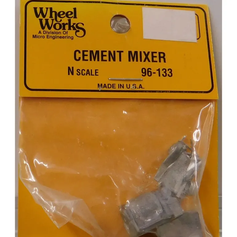 Wheel Works 96-133 N Unpainted Cement Mixer Diecast Kit - Quality Trains and Accessories Galore> Outlet