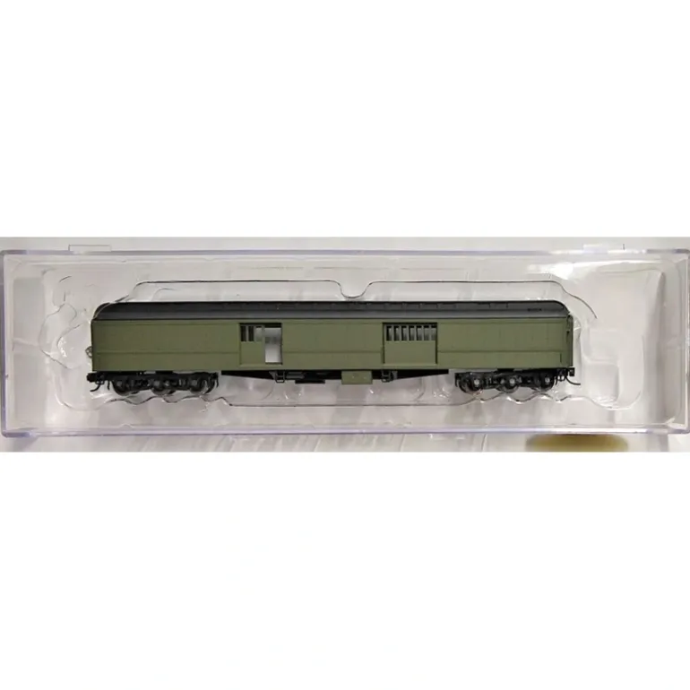 Wheels of Time 223 N Scale Unlettered Pullman Grn. Clerestory Baggage Car - Quality Trains and Accessories Galore> Hot