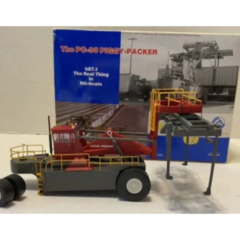 Wheels of Time PC-90 PC-90 1:87 Red PC-90 "Raygo Wagner" Piggy Packer - Quality Trains and Accessories Galore> Flash Sale