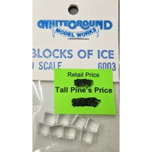 Whiteground Modelworks 6003 O Scale Blocks of Ice (Pack of 8) - Quality Trains and Accessories Galore> Clearance