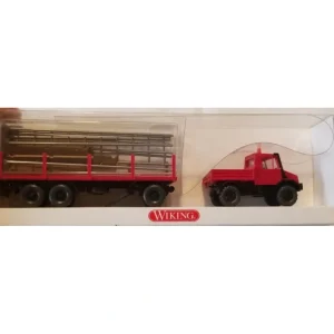 Wiking 3920327 HO Unimog U 140 Truck and Trailer W/Scaffolding - Quality Trains and Accessories Galore> Hot