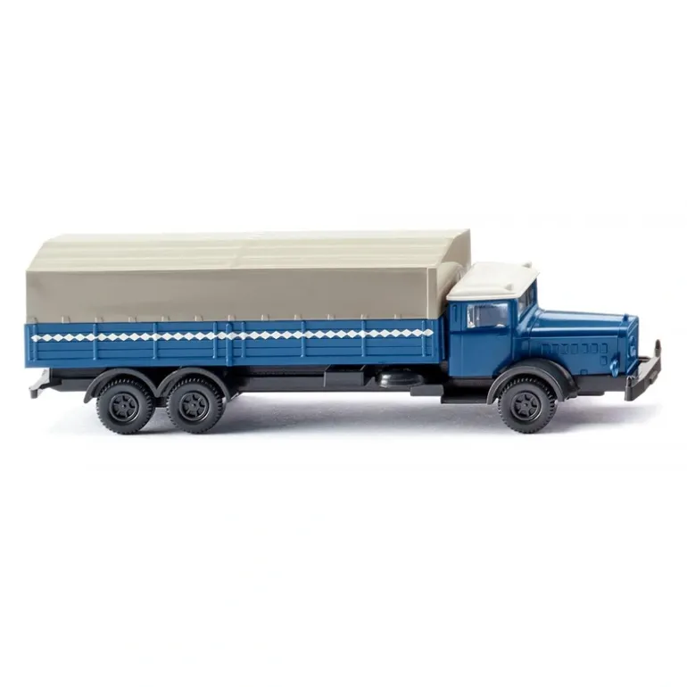 Wiking 094306 N Azure Blue Mercedes-Benz L 10000 Flatbed Truck - Quality Trains and Accessories Galore> Hot