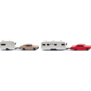 Wiking 092210 N Car & Camper Trailer (Set of 2) - Quality Trains and Accessories Galore> Outlet
