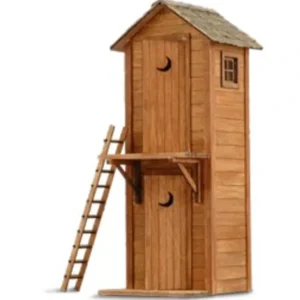 Wild West Scale Models 119 N Two Story Outhouse Building Kit - Quality Trains and Accessories Galore> Online