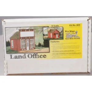 Wild West Scale Models 809 O Scale Land Office Laser Cut Wood Kit - Quality Trains and Accessories Galore> Sale