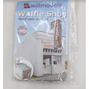 Willmodels HO Waffle Shop Hand-Cast Resin Kit - Quality Trains and Accessories Galore> Fashion